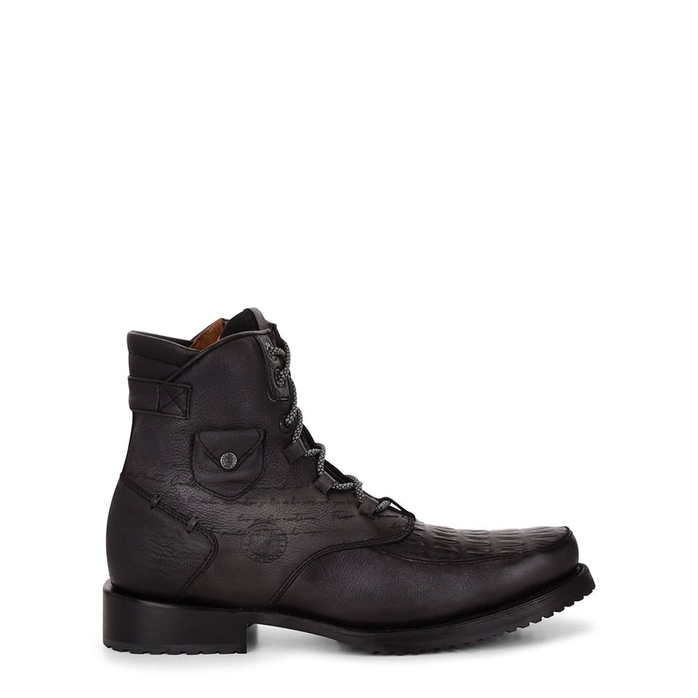 Botín con piel genuina de fuscus para caballero