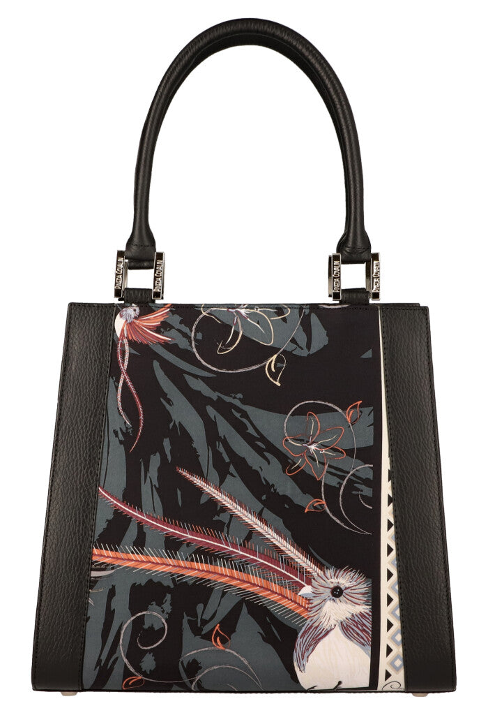 Bolsa Yaab Negro Arte Plumaria Negro