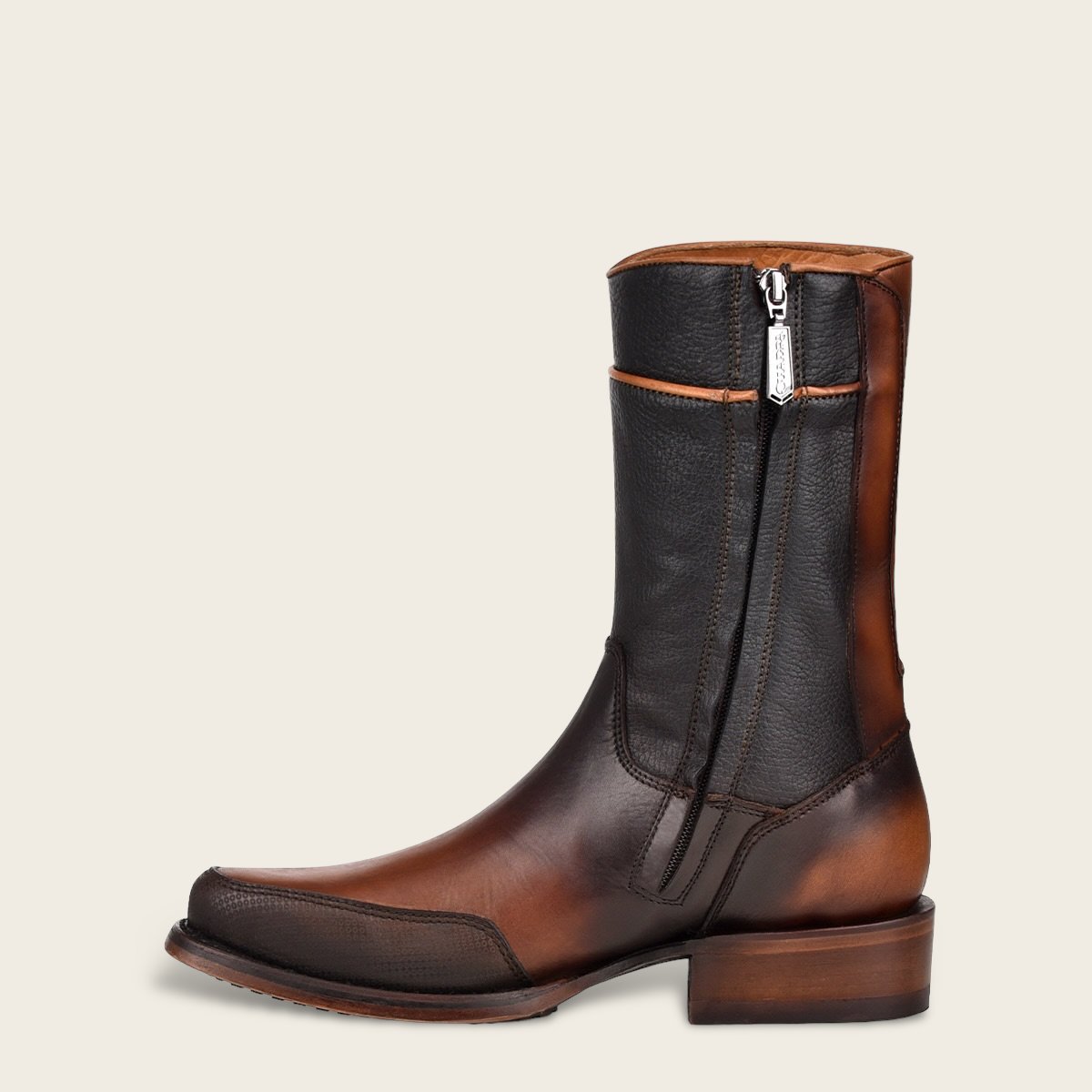 Bota de piel genuina para caballero