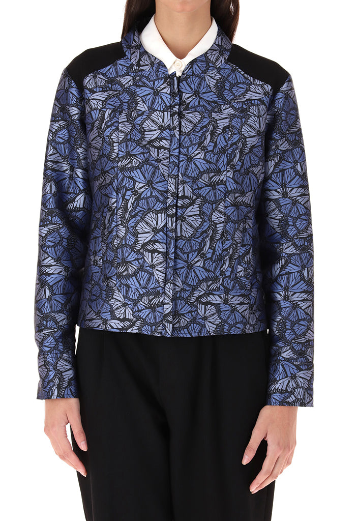 Chamarra Aak Mariposa-22 Azul/Lila