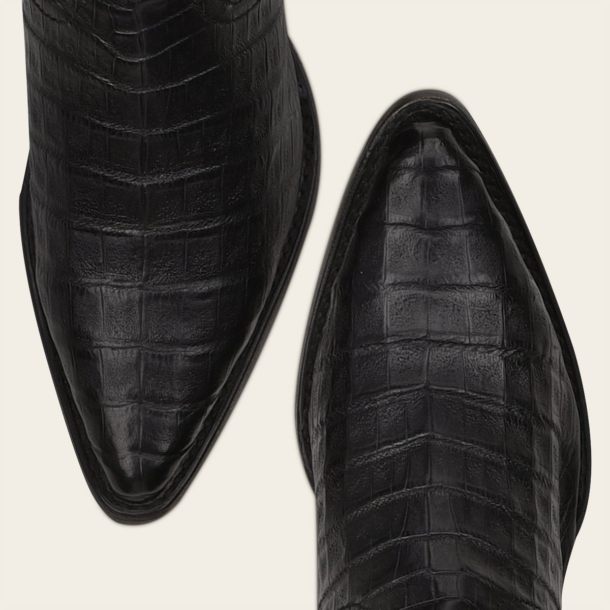 Bota vaquera en piel genuina de fuscus.