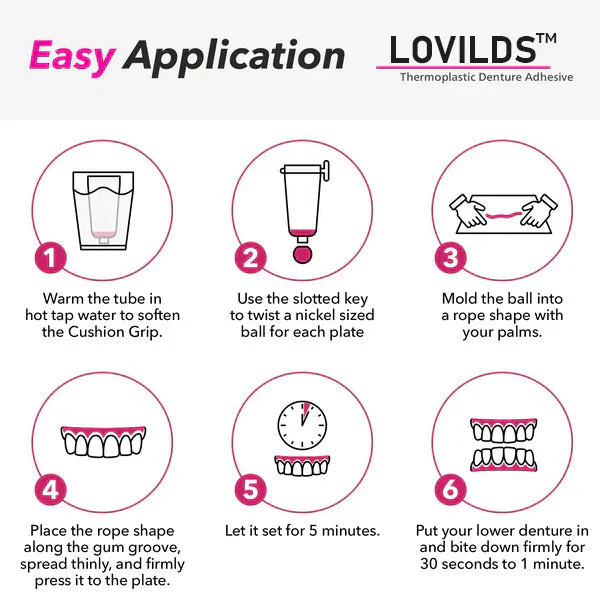 🦷BUY 2 GET 2 FREE🎁LOVILDS™Thermoplastic Denture Adhesive-Official Brand Store