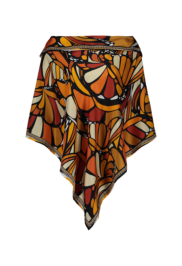 Poncho Mariposa Abstracta