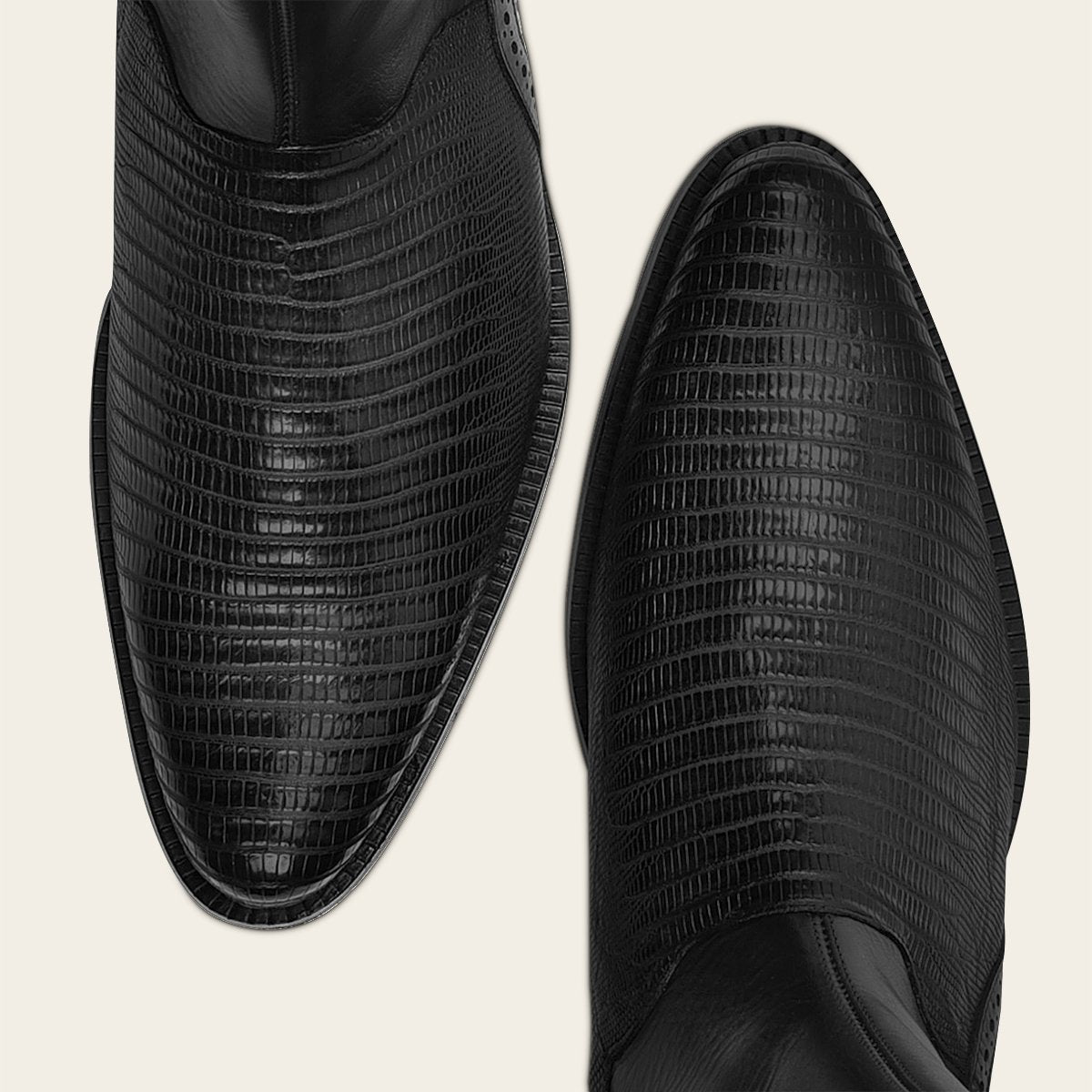 Bota de vestir en piel genuina de lizard.