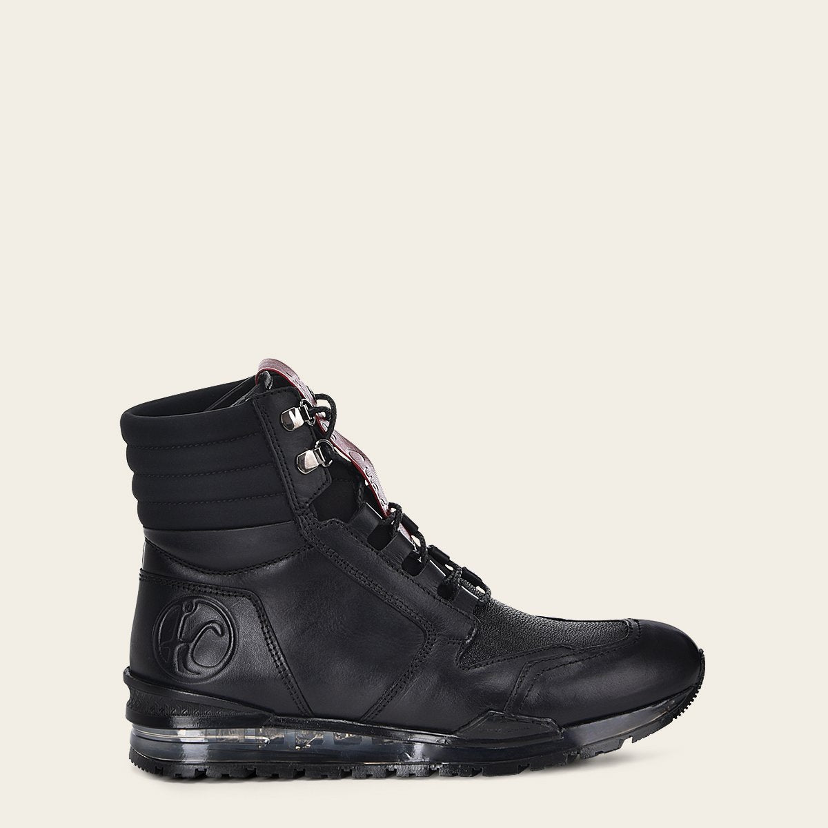 Bota sport en piel genuina de mantarraya