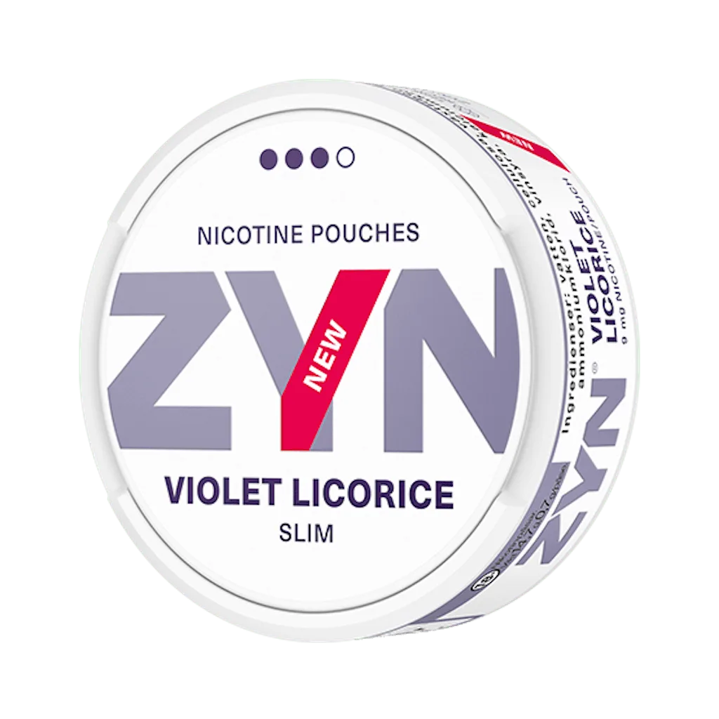 ZYN Slim Violet Licorice 强 9 毫克