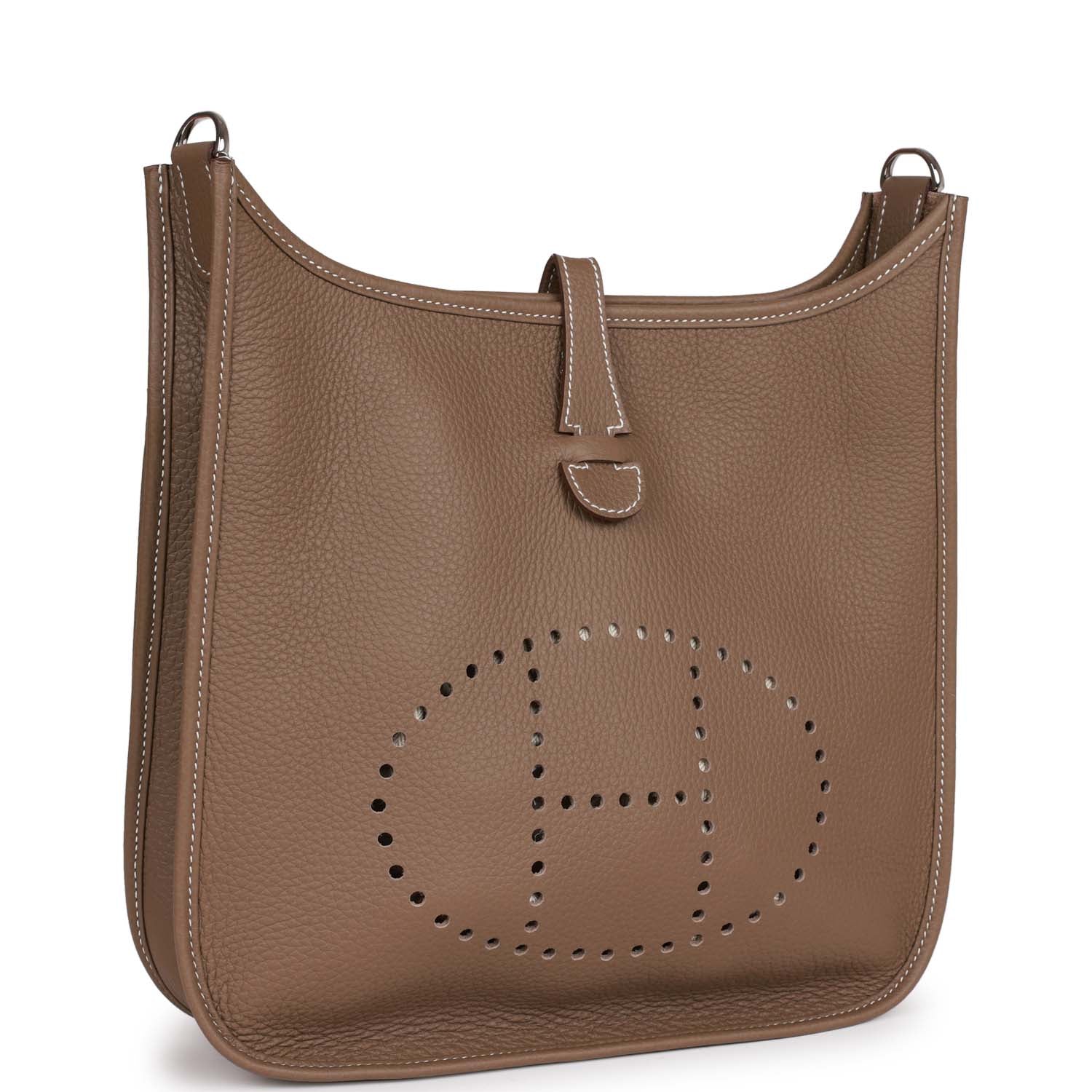 Her Evelyne III PM Etoupe Clemence Palladium Hardware