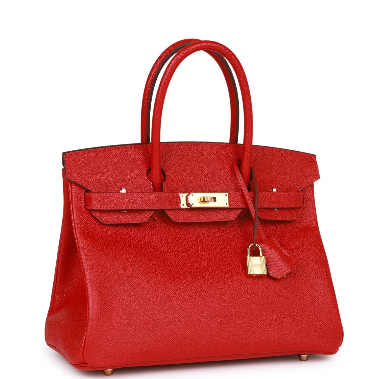 Her Birkin 30 Rouge Casaque Epsom Gold Hardware
