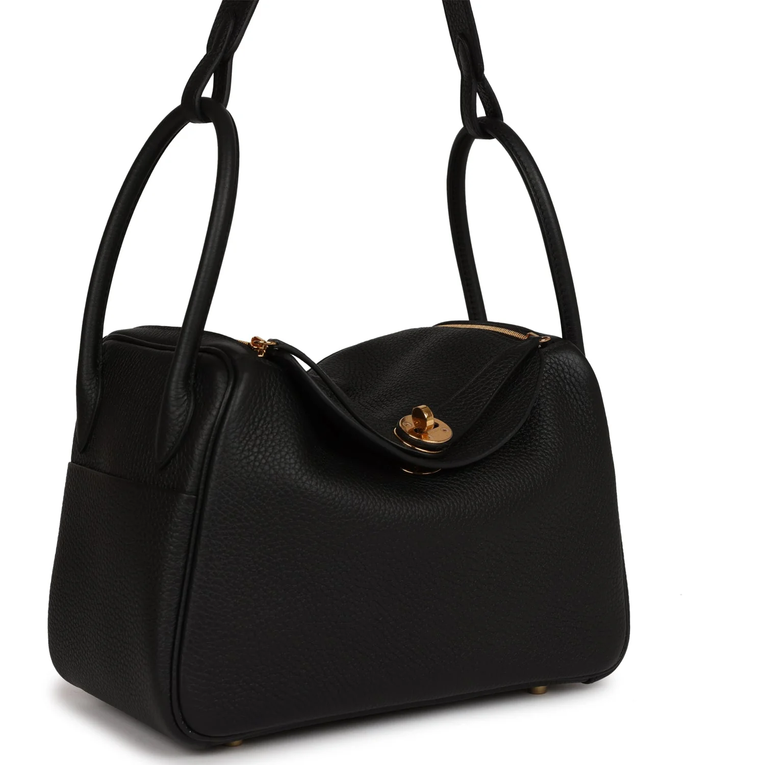Her Lindy 26 Black Clemence Gold Hardware