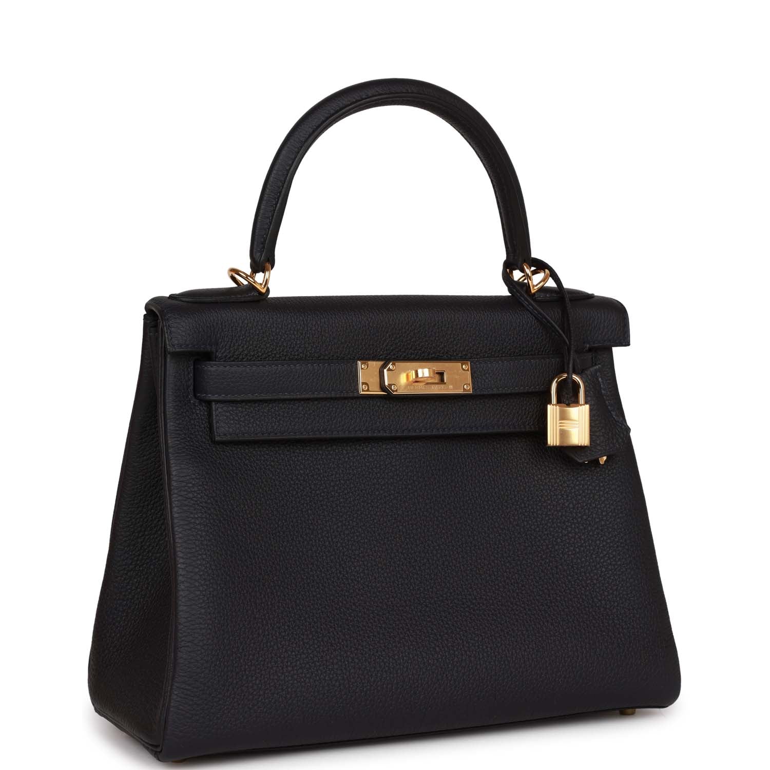Her Kelly Retourne 28 Caban Togo Gold Hardware