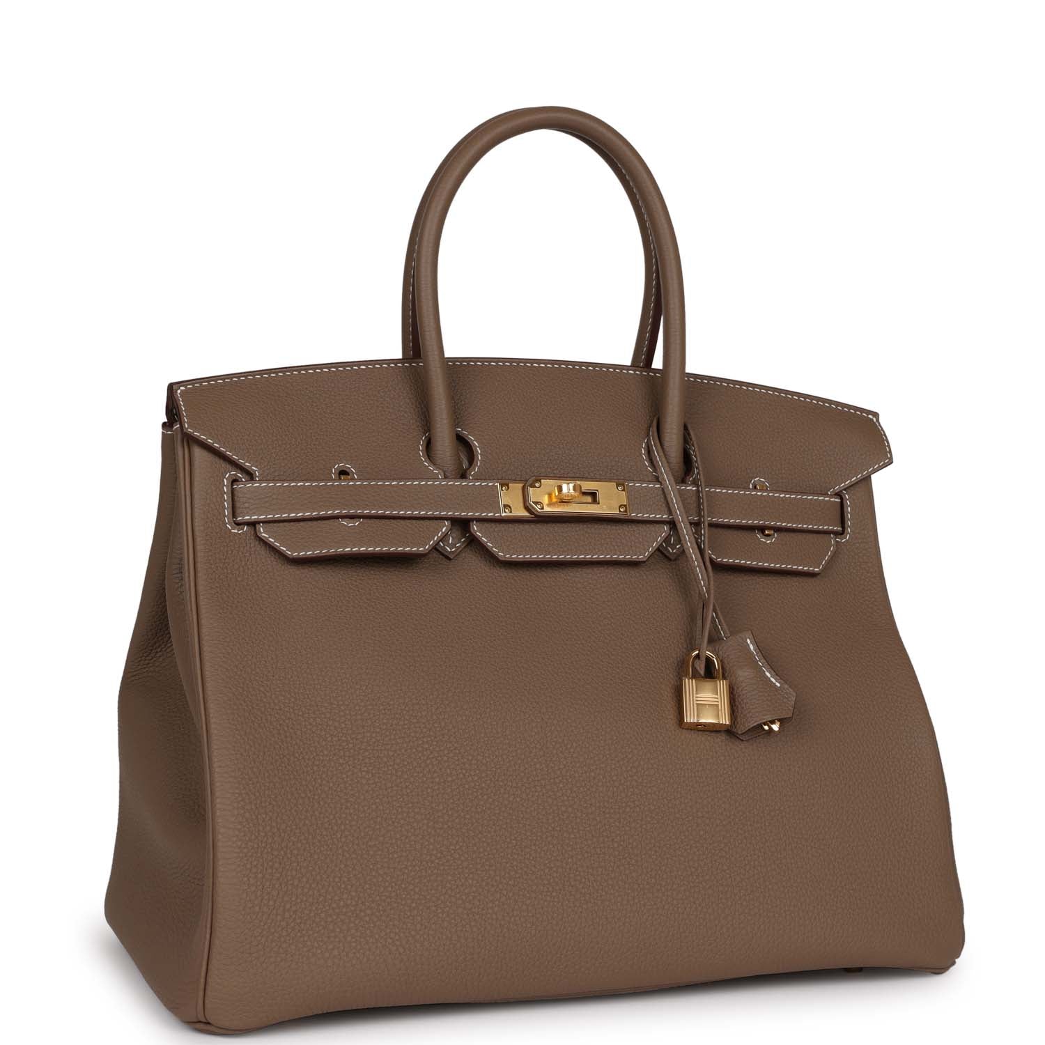 Her Birkin 35 Etoupe Togo Gold Hardware