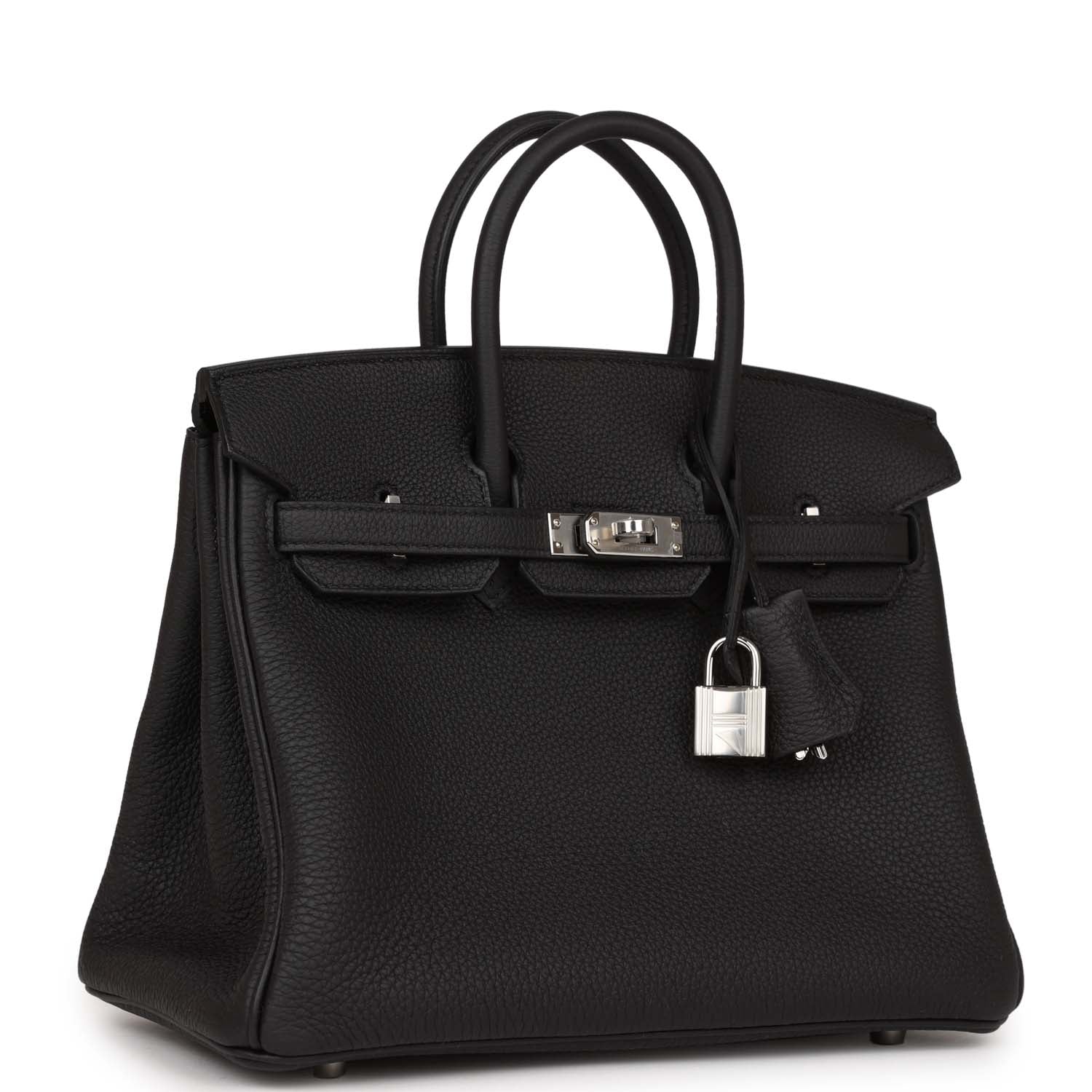 Her Birkin 25 Black Togo Palladium Hardware