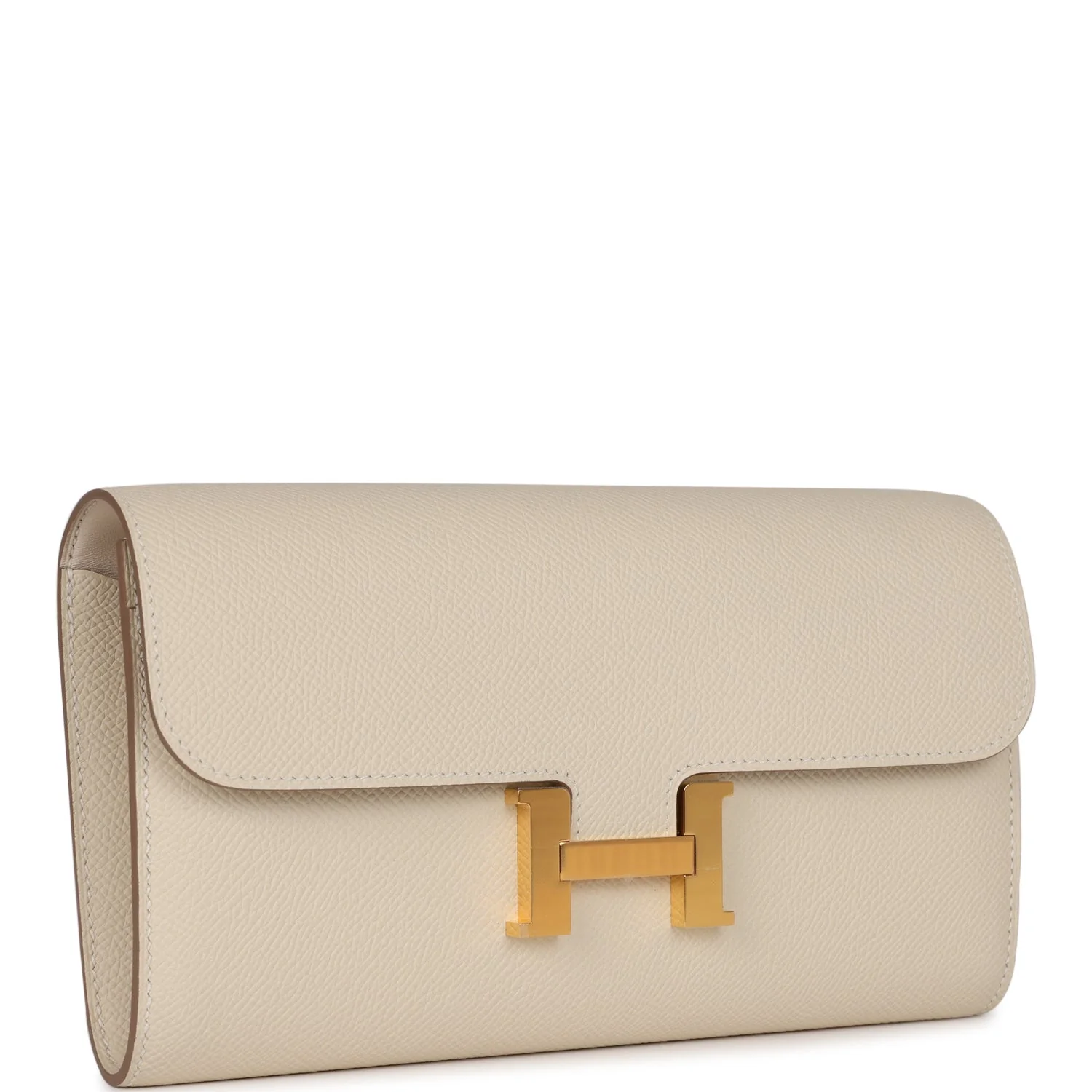 Her Constance To Go Wallet Craie Epsom Gold Hardware