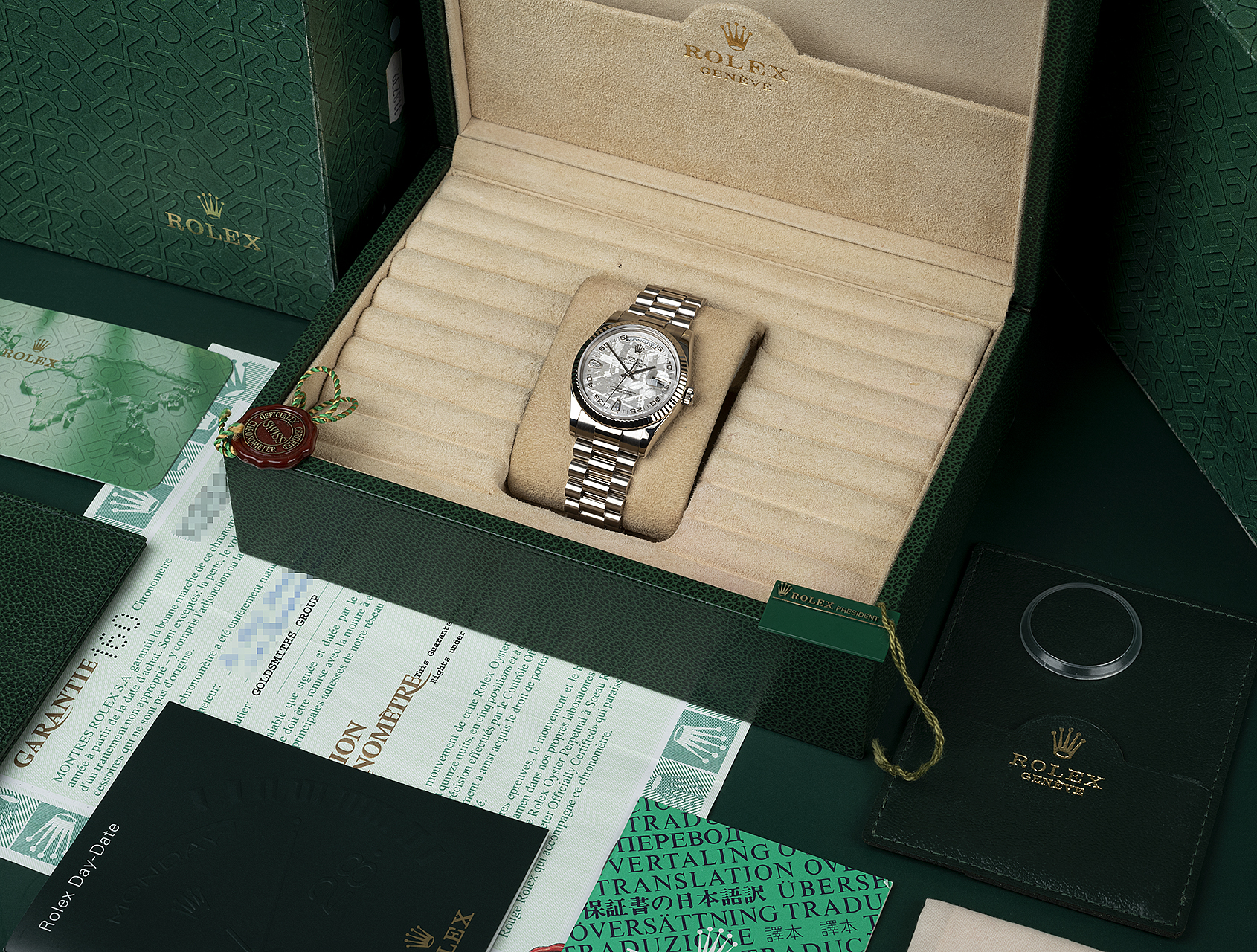Day-Date Meteorite 118239 - White Gold President