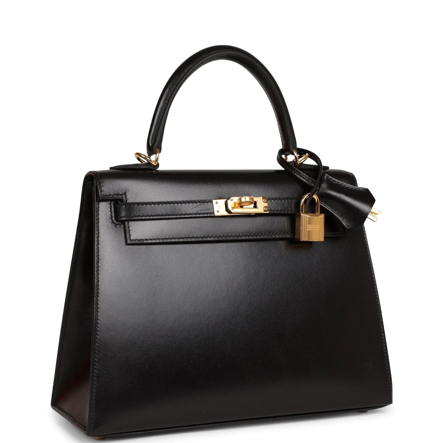 Her Kelly Sellier 25 Black Box Gold Hardware
