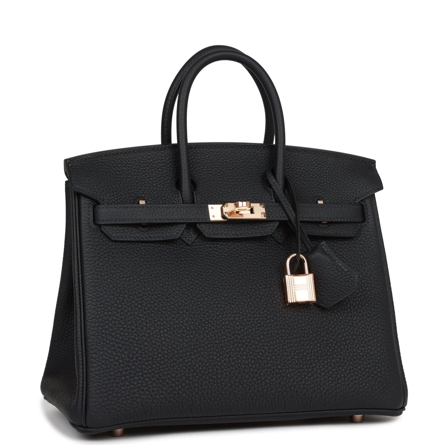 Her Birkin 25 Caban Togo Rose Gold Hardware