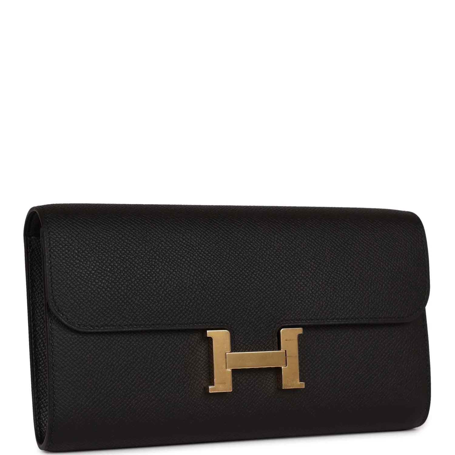 Her Constance Wallet To Go Black Epsom Gold Hardware