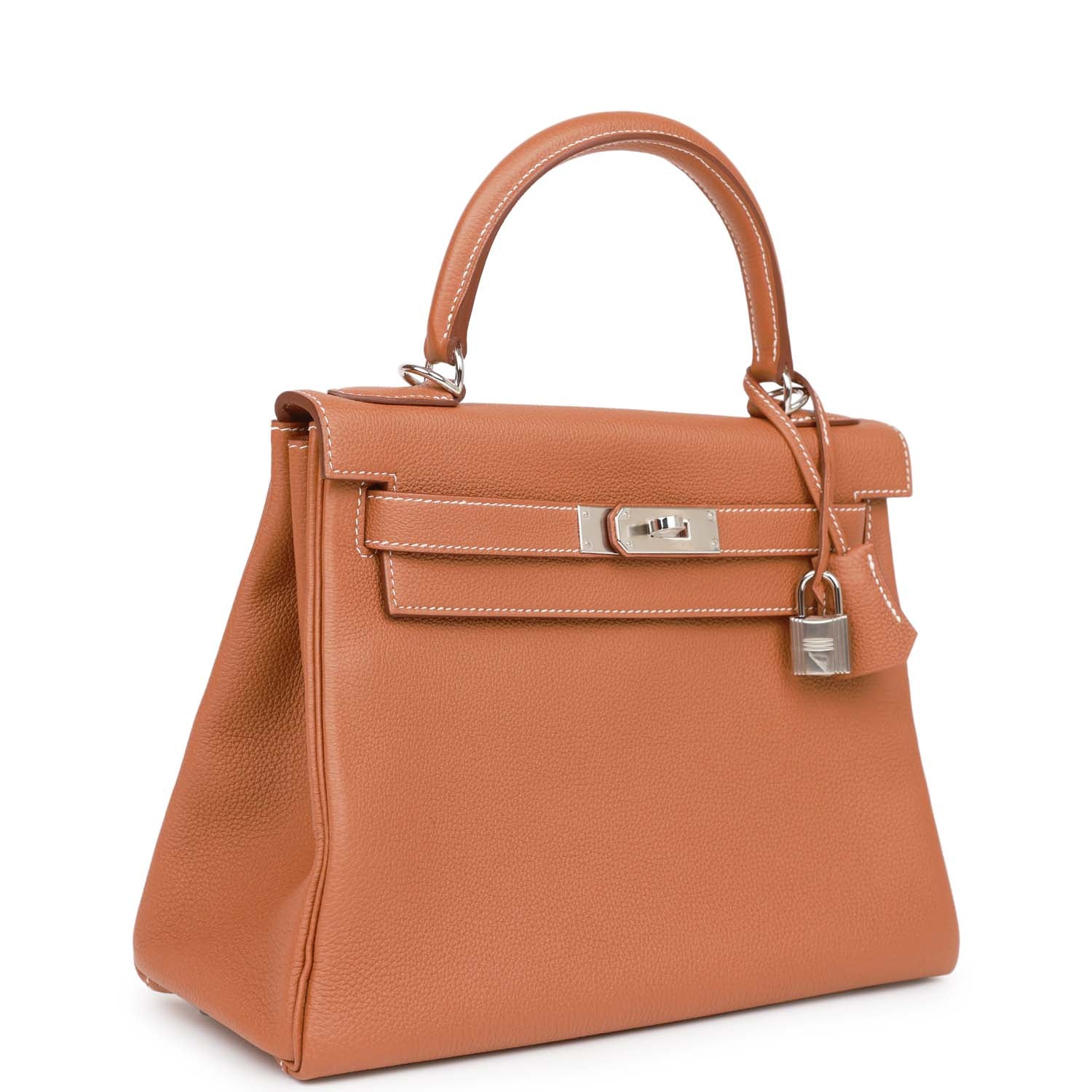 Her Kelly Sellier 28 Gold Togo Palladium Hardware