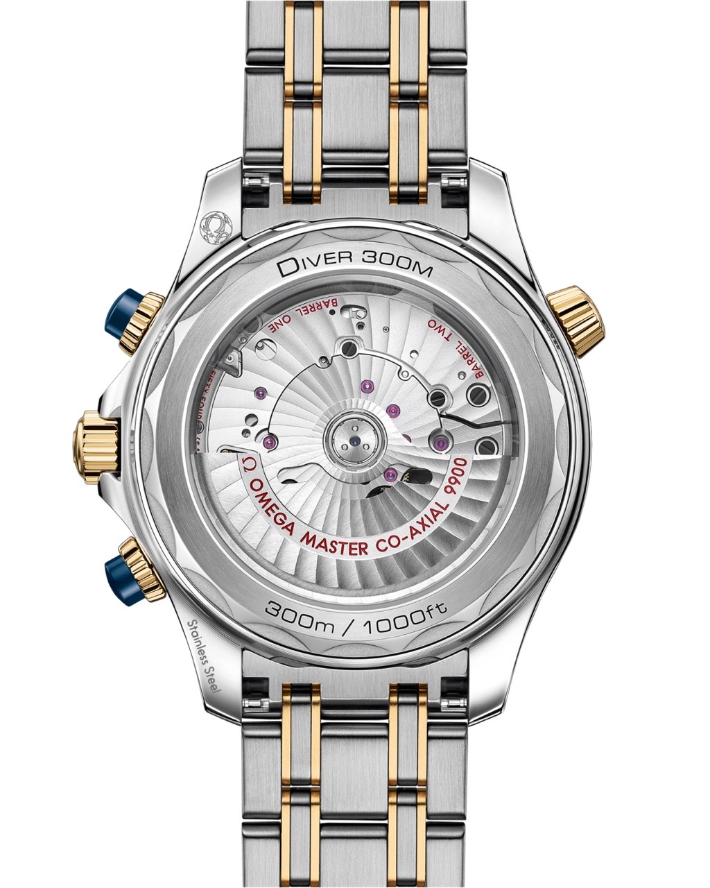 Seamaster Diver 300m CHRONOGRAPH yellow gold Blue 44mm