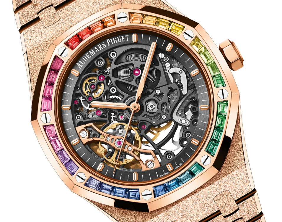 Royal Oak Frosted Gold Double Balance Wheel Openworked