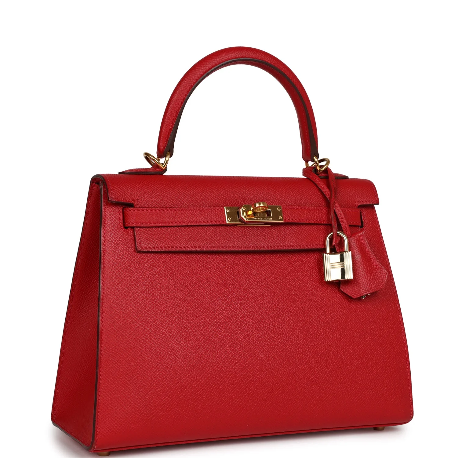 Her Kelly Sellier 25 Rouge Casaque Epsom Gold Hardware