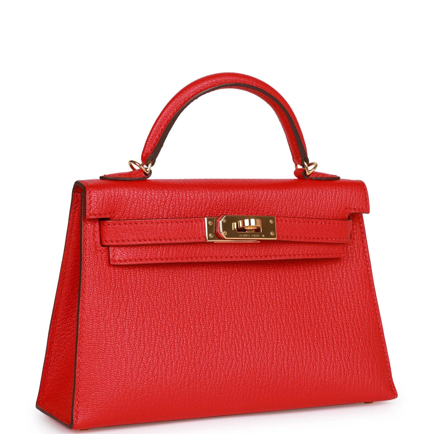 Her Kelly 20 Rouge de Coeur Chevre Mysore Gold Hardware