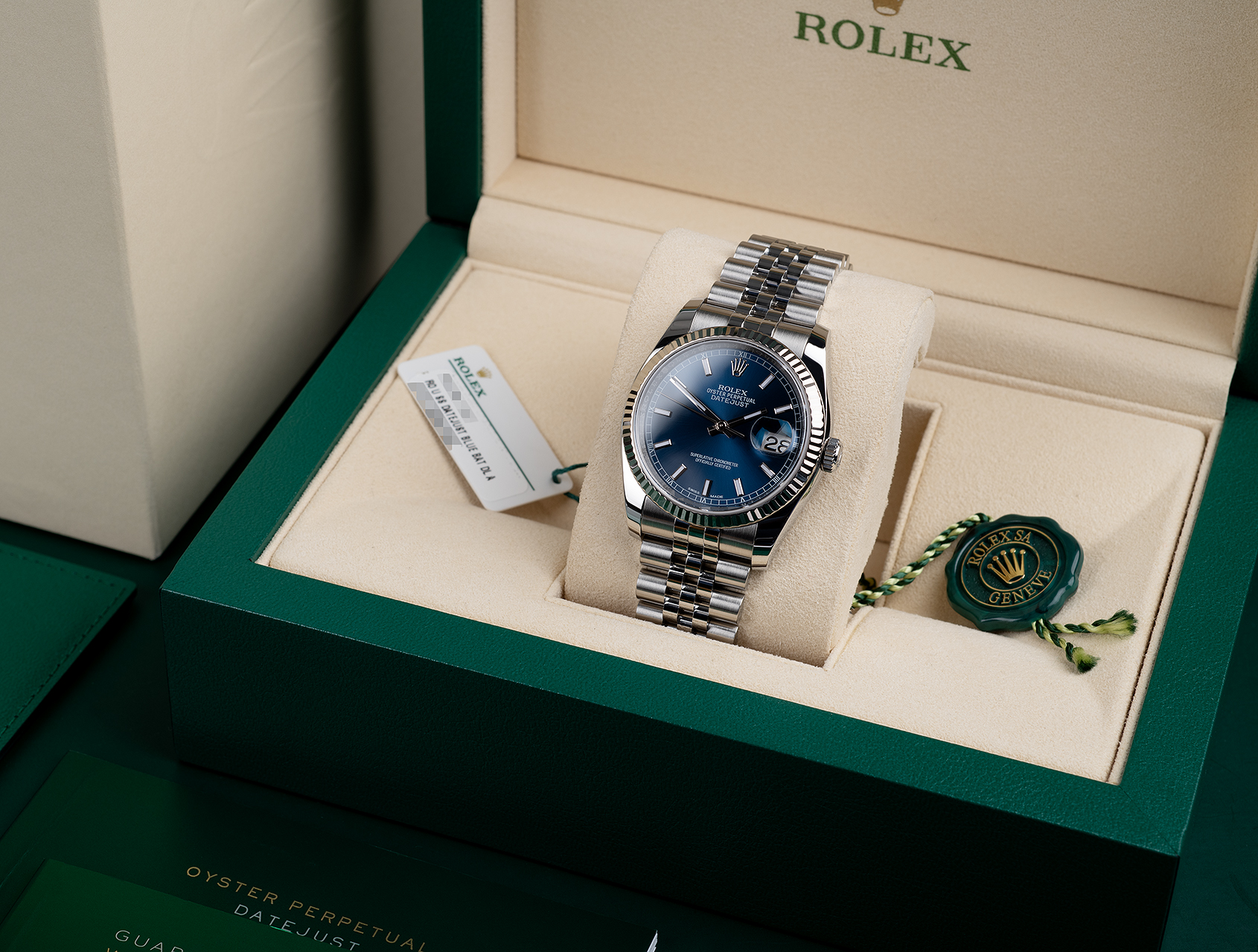 Datejust 36 116234 Roulette Wheel Blue dial