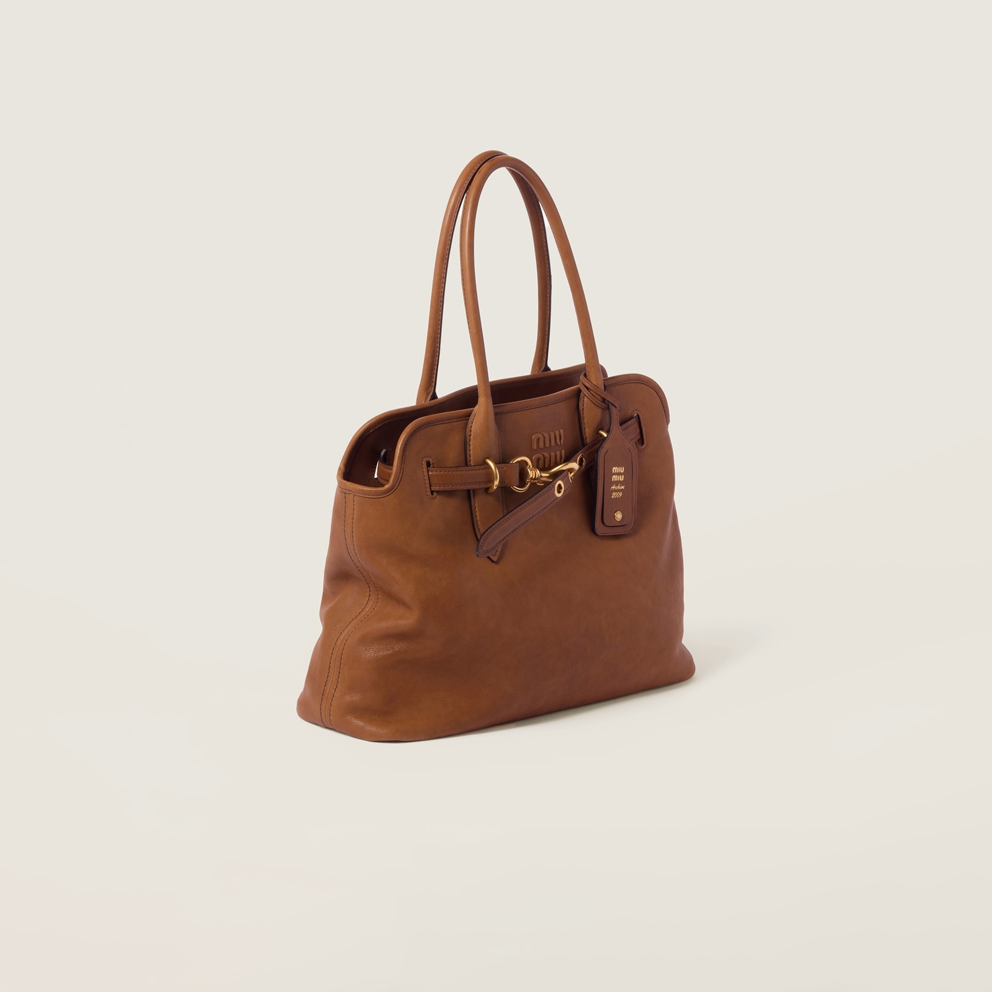 MiuMiu Aventure nappa leather bag