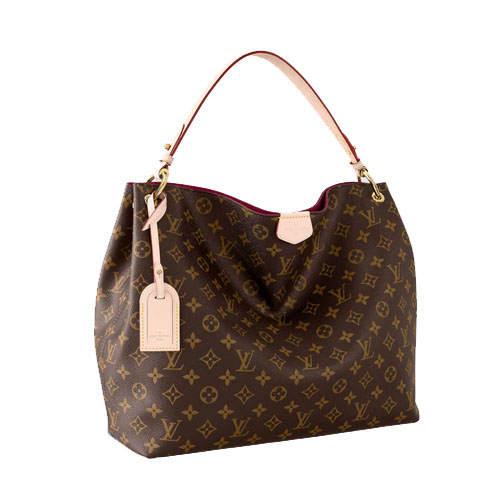 M43703 Graceful MM Women Handbag Pivoine Pink Monogram coated canvas Purses