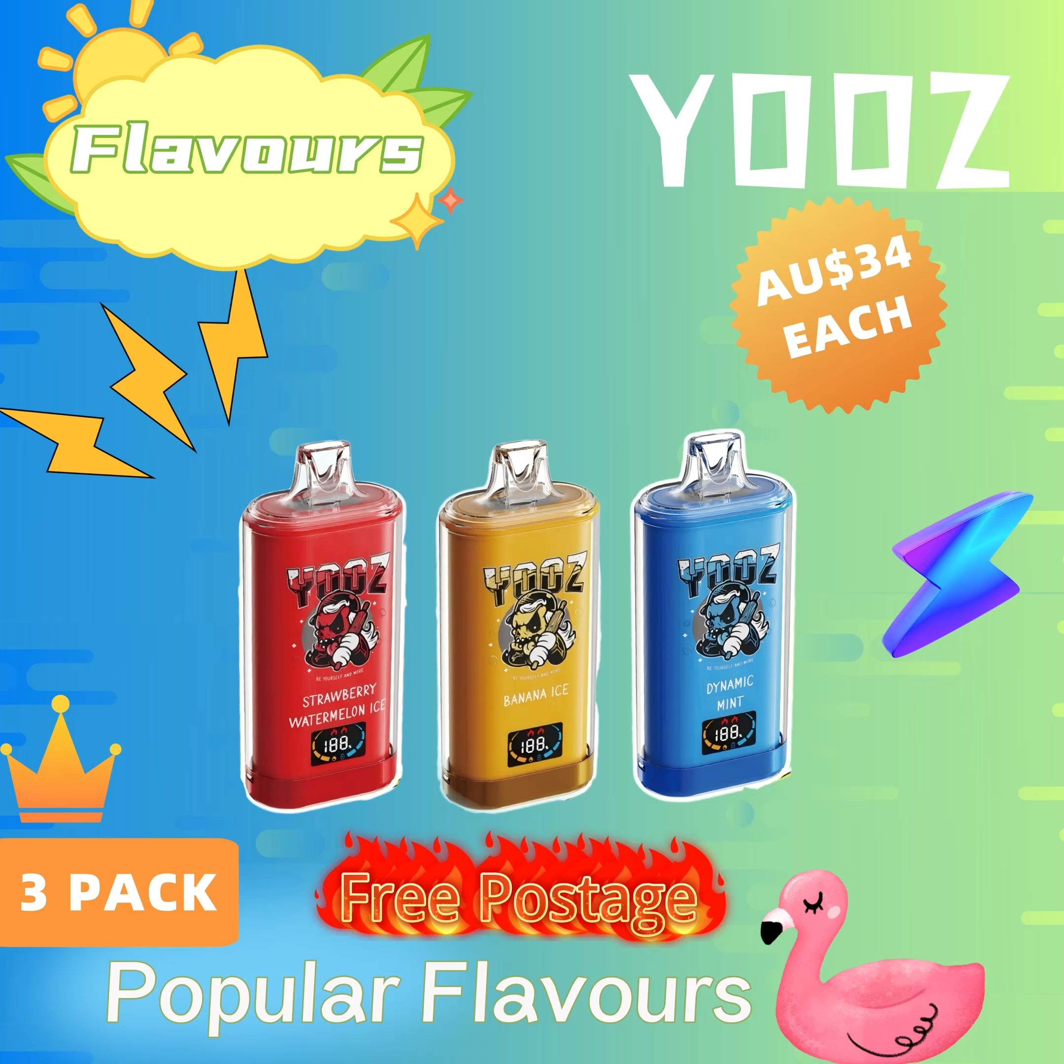 YOOZ ULTRA – 15000 PUFFS – 3 PACK