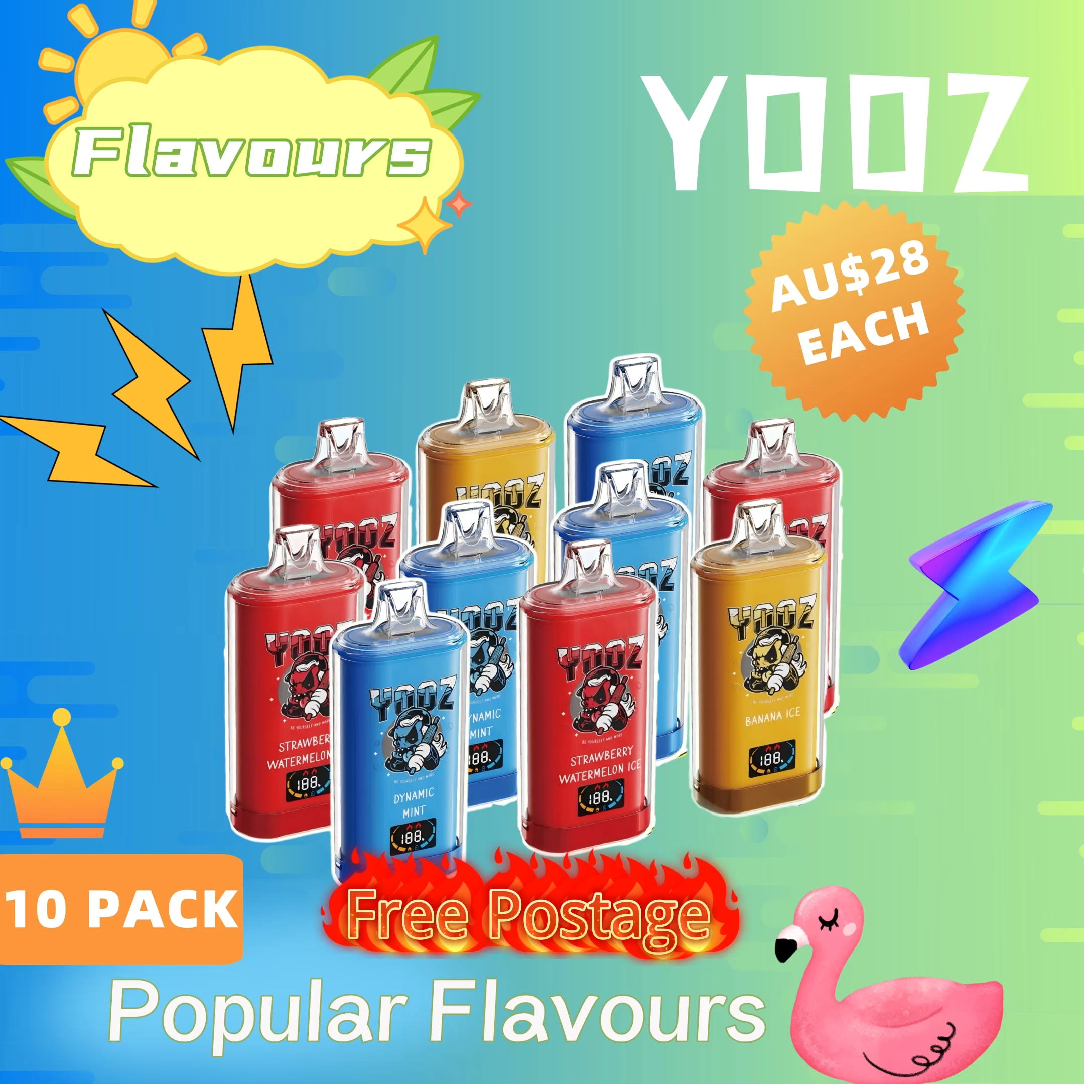 YOOZ ULTRA – 15000 PUFFS – 10 PACK