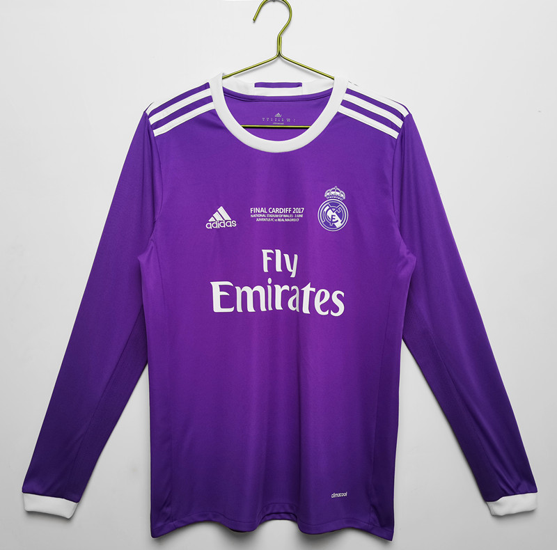 Real Madrid 2016/17 Season Classic LS Away Soccer Jersey