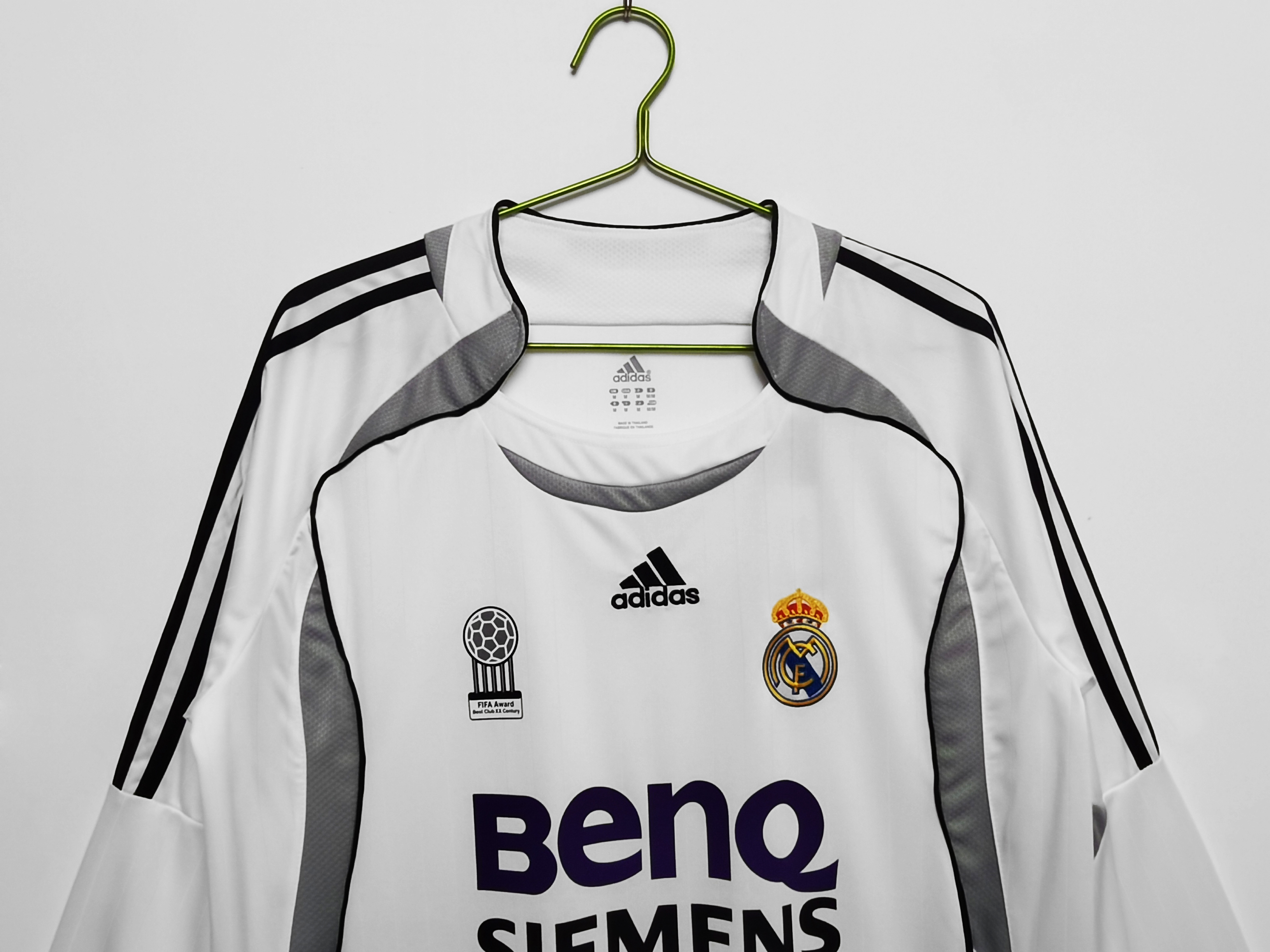 Real Madrid 06/07 Classic LS Home Soccer Jersey