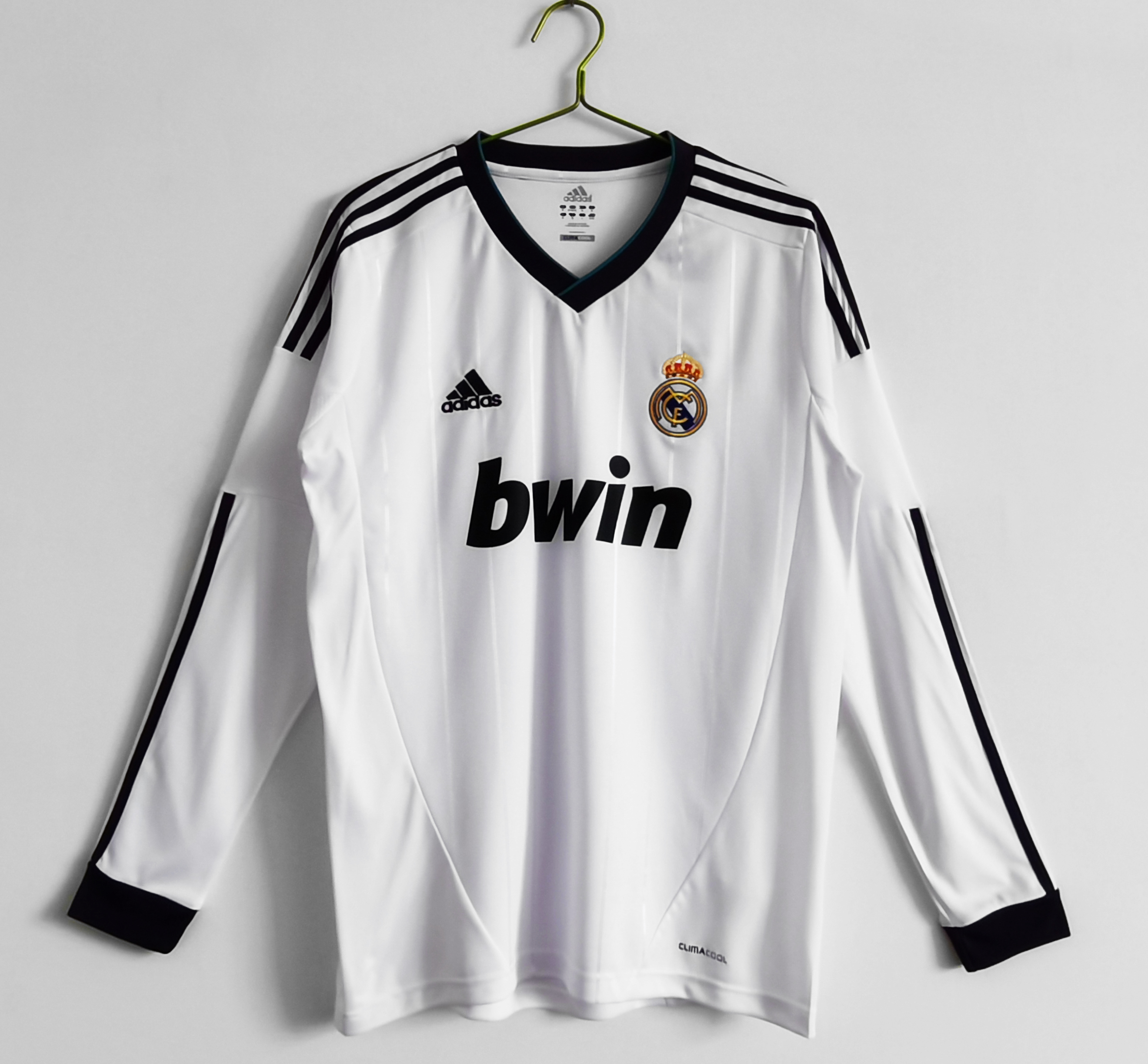 Real Madrid 12/13 Classic LS Home Soccer Jersey