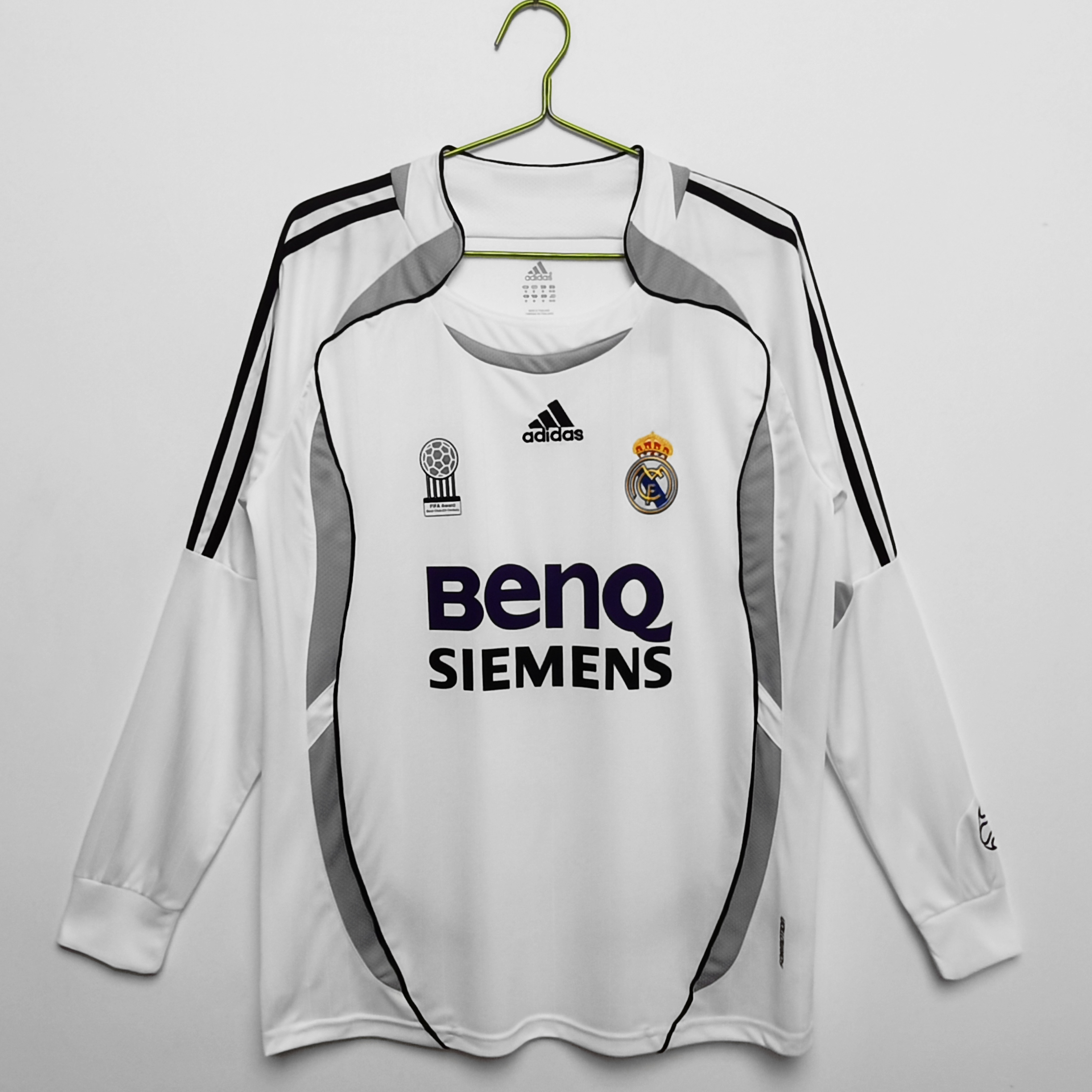 Real Madrid 06/07 Classic LS Home Soccer Jersey