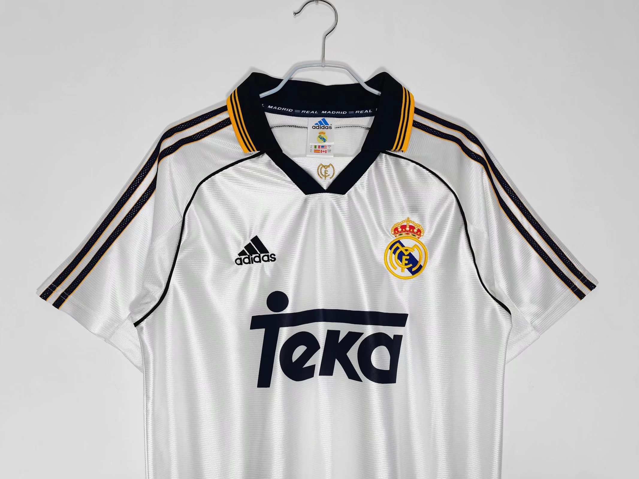 Real Madrid 98/00 Classic Home Soccer Jersey
