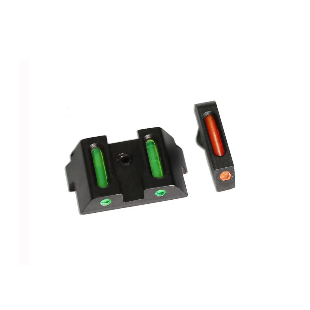 Glock SIGHT GLOCK fiber optic front and rear sight, accurate center tactical accessories