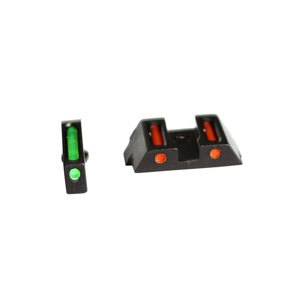 Glock SIGHT GLOCK fiber optic front and rear sight, accurate center tactical accessories