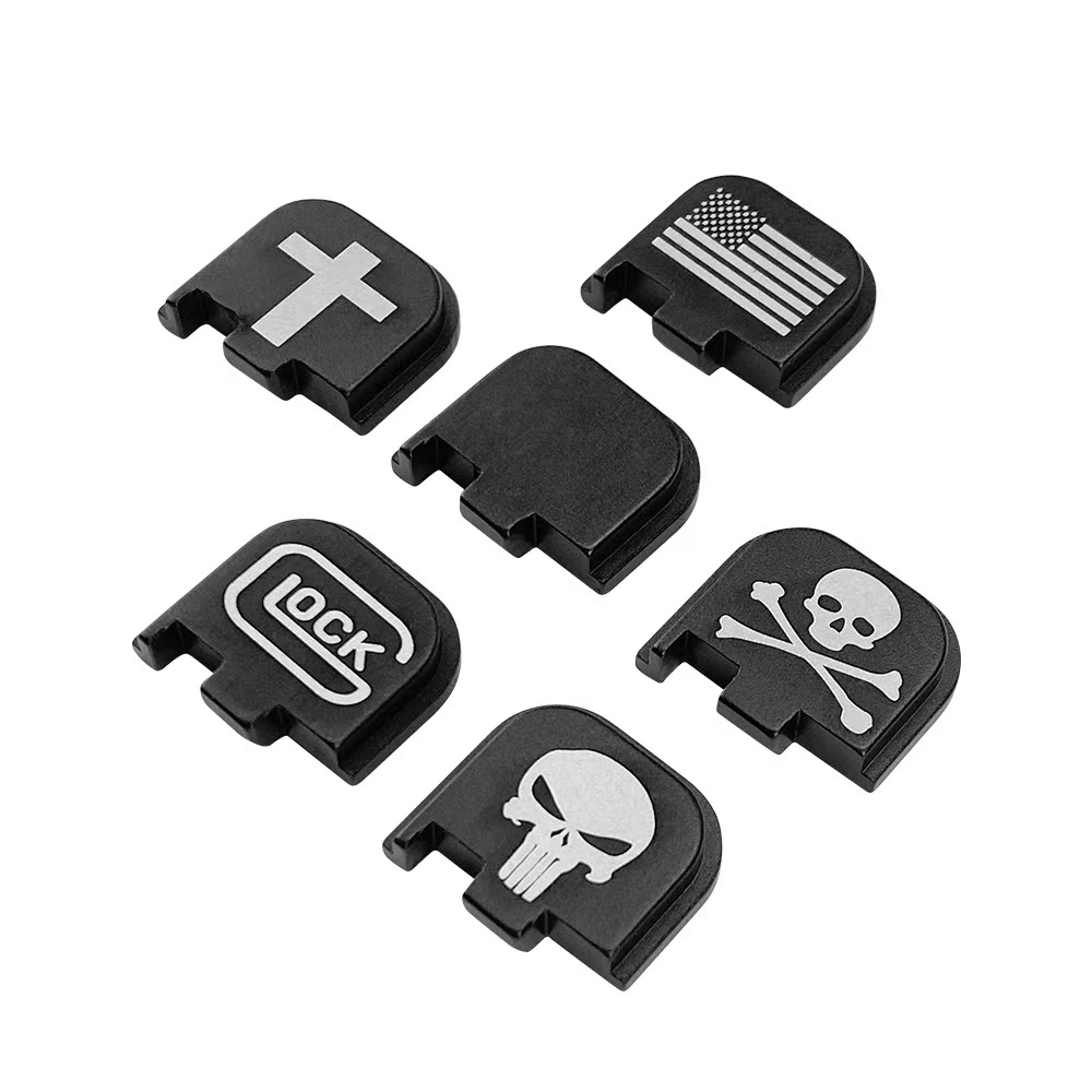6 PCS  Aluminum alloy back cover suitable for 1-5 generations GLOCK 43 43X 48 Slide Cover P