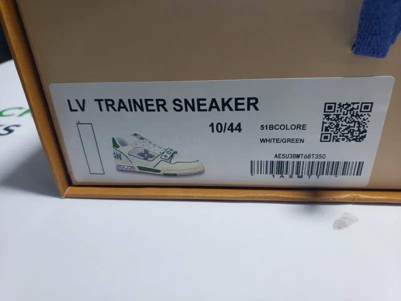 Louis Vuitton Trainer White Green