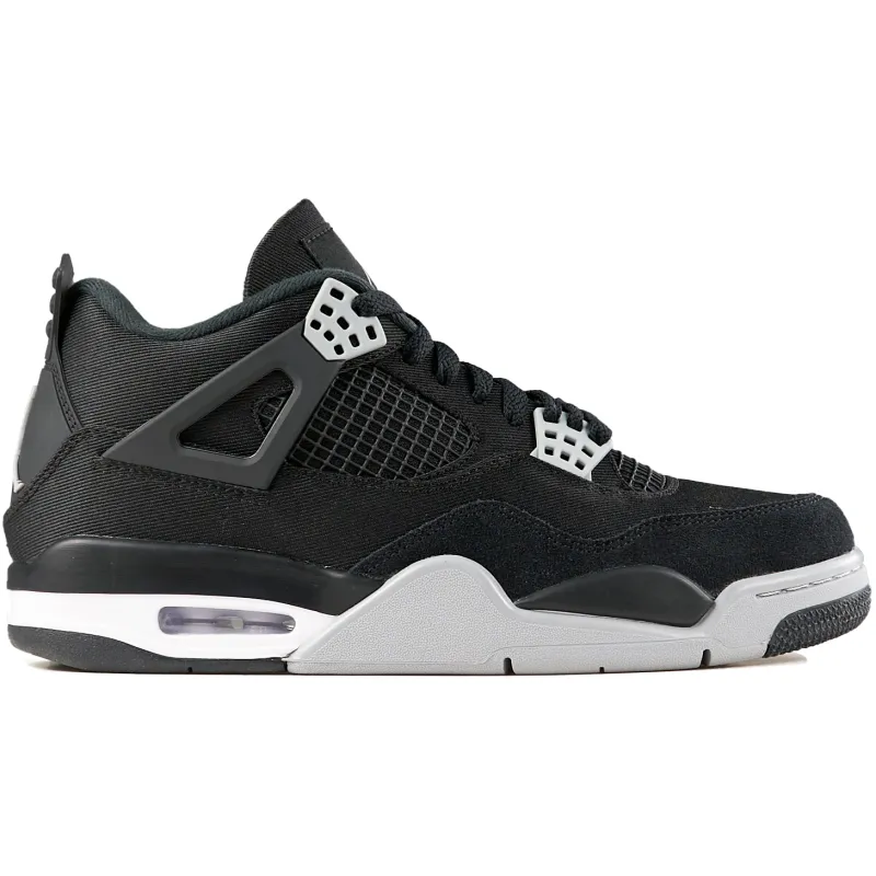 PK God Batch Air Jordan 4 Retro Black Canvas