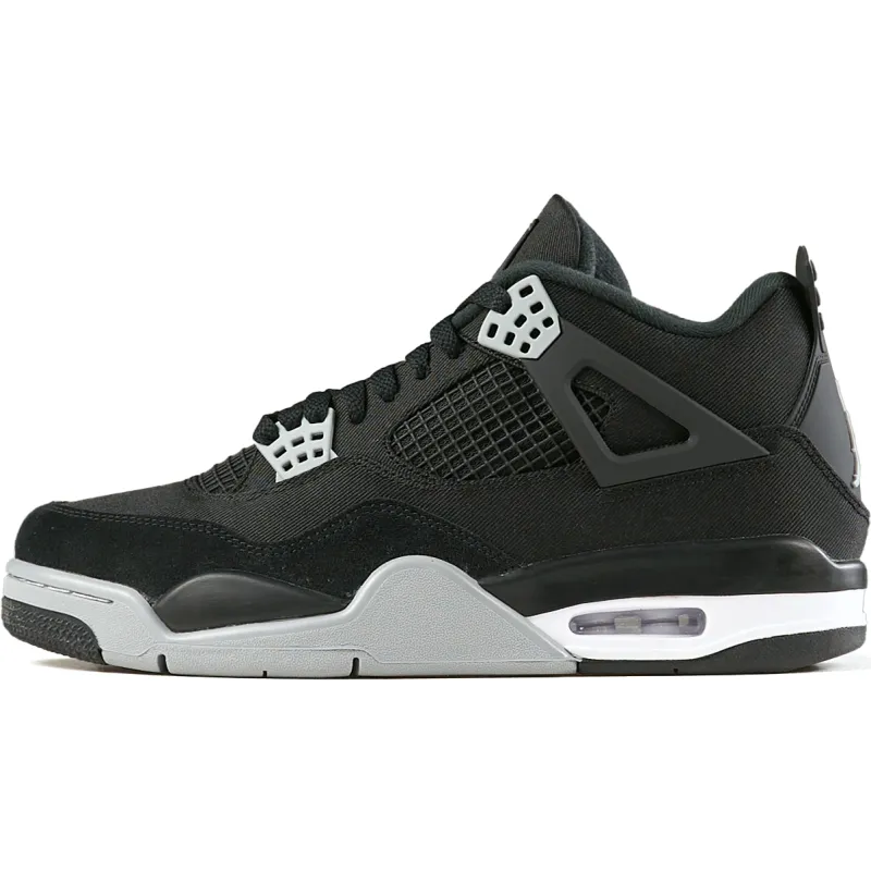 PK God Batch Air Jordan 4 Retro Black Canvas