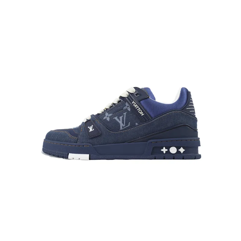 LV Trainer Sneaker Deep Blue Cowboy