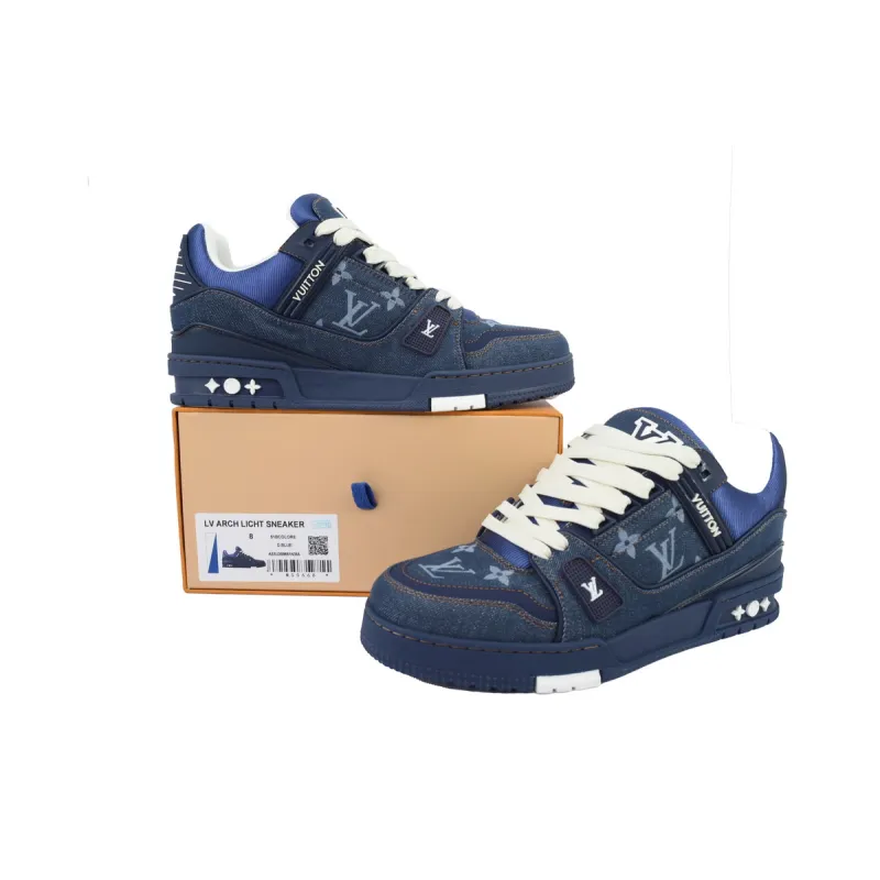 LV Trainer Sneaker Deep Blue Cowboy