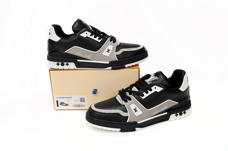 Louis Vuitton LV Trainer Black Grey White