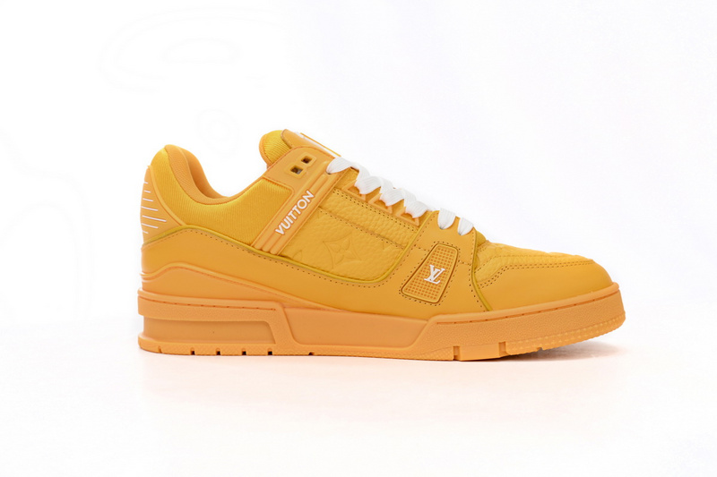 Louis Vuitton Trainer Yellow Embossed Monogram