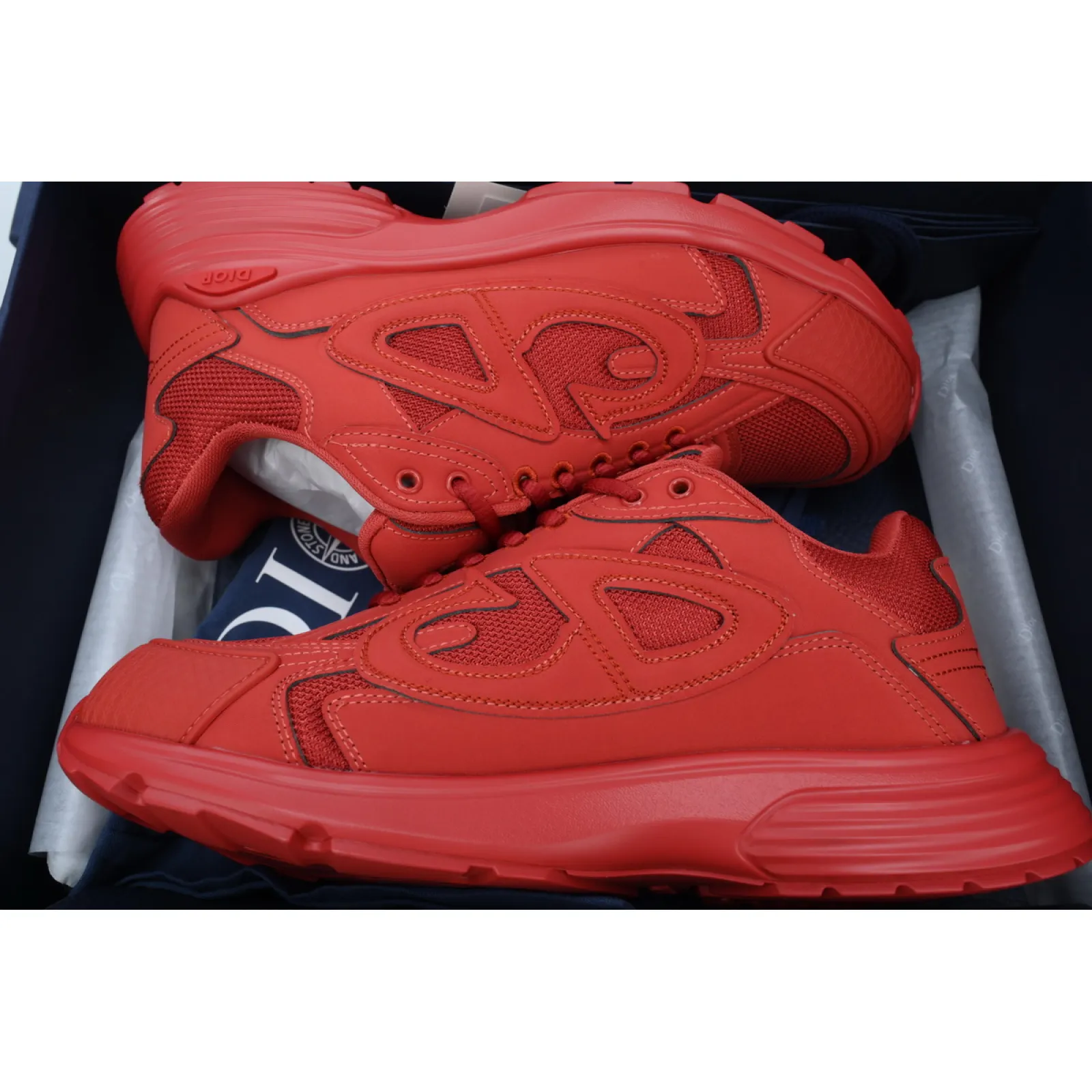 Dior B30 x Stone Island Sneaker Red