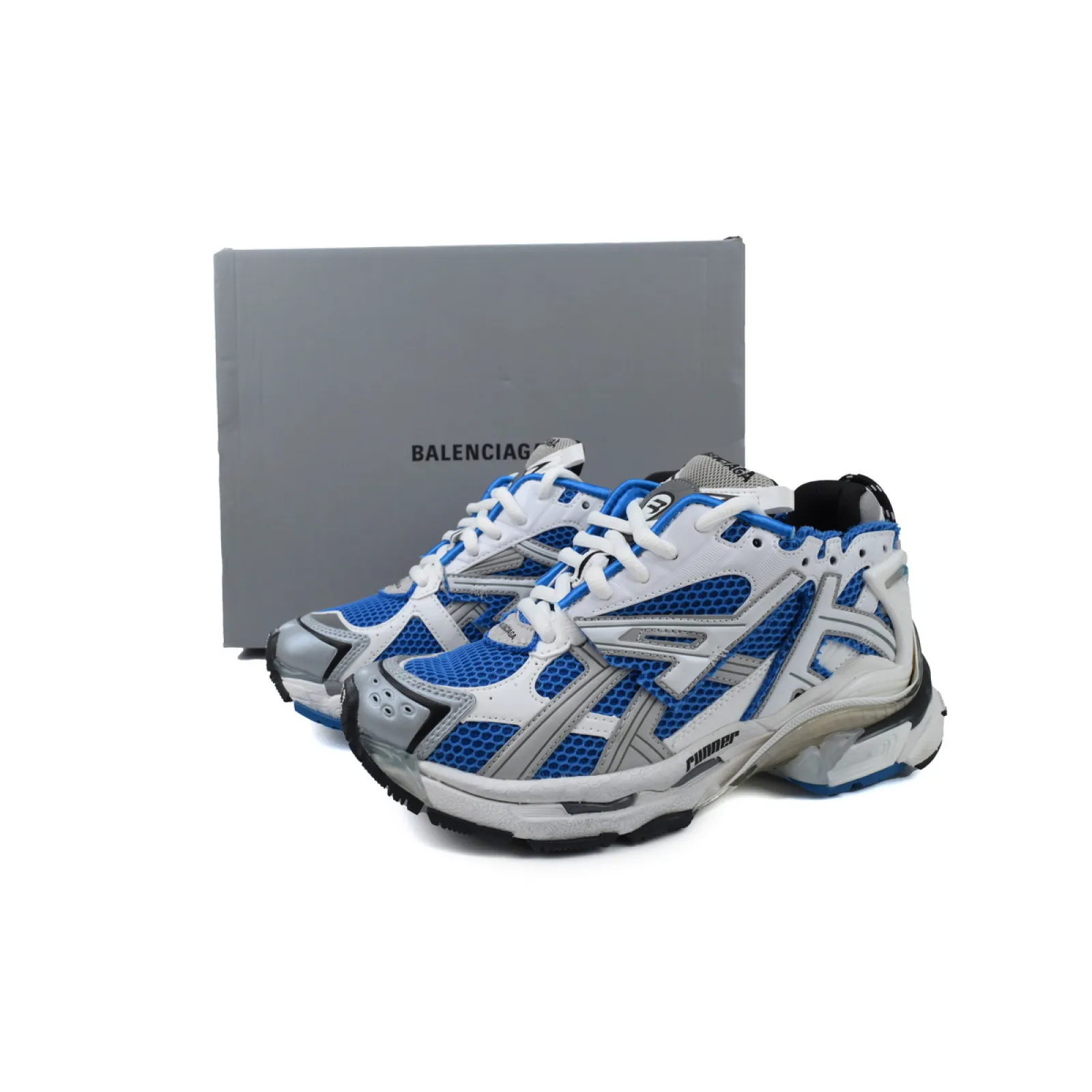 Balenciaga Runner Sneaker White Blue