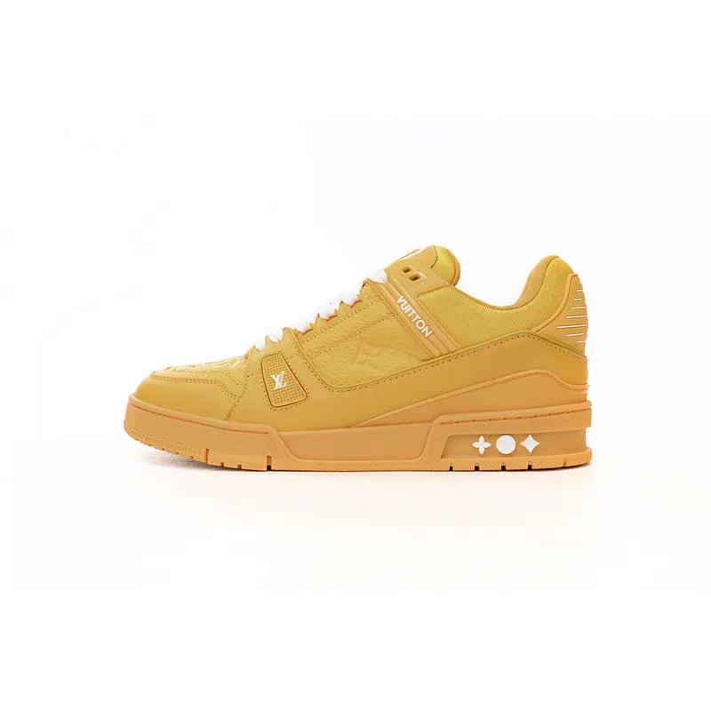 Louis Vuitton Trainer Yellow Embossed Monogram