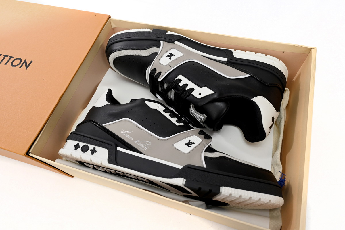Louis Vuitton LV Trainer Black Grey White